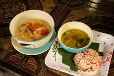 Tom Kha Gai + Green Curry